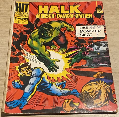 Hit comics 125 halk bsv - 125,, halk,